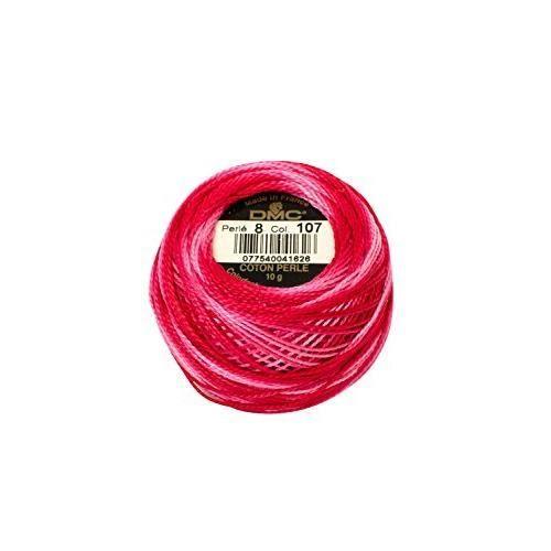 DMC 116 8-107 Pearl Cotton Thread Balls, Dark Pink, Size 8