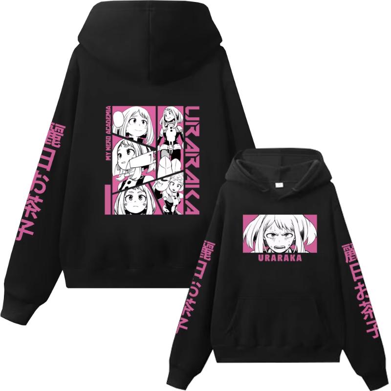 Anime My Hero Academia Hoodies Midoriya Bakugo Todoroki Graphic Printed Pullover Harajuku Hip Hop Unisex Streetwear Casual Cloth