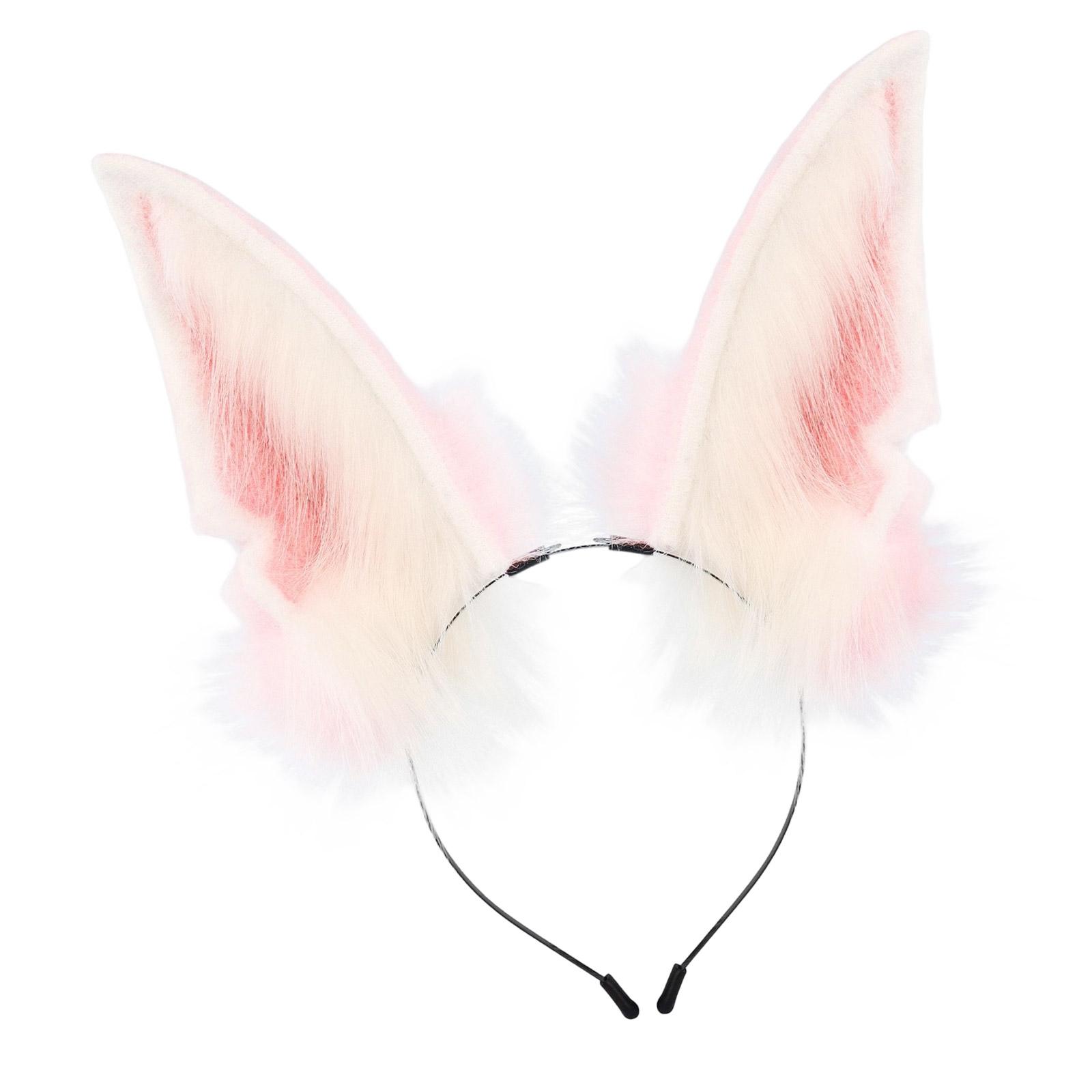 

Lovely Faux Beast Ear Headdress Lightweight Comfortable Headwear Photoshoots Props For Daily Use 1