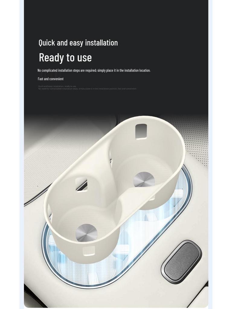 Ideal I6 Center Console Silicone Cup Holder Sleeve - Car Beverage Accessories