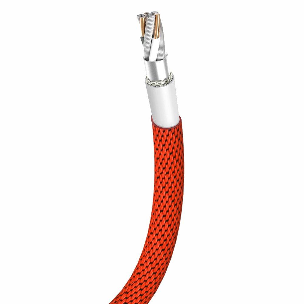 Baseus Yiven 1,8 m rotes geflochtenes Lightning-Kabel