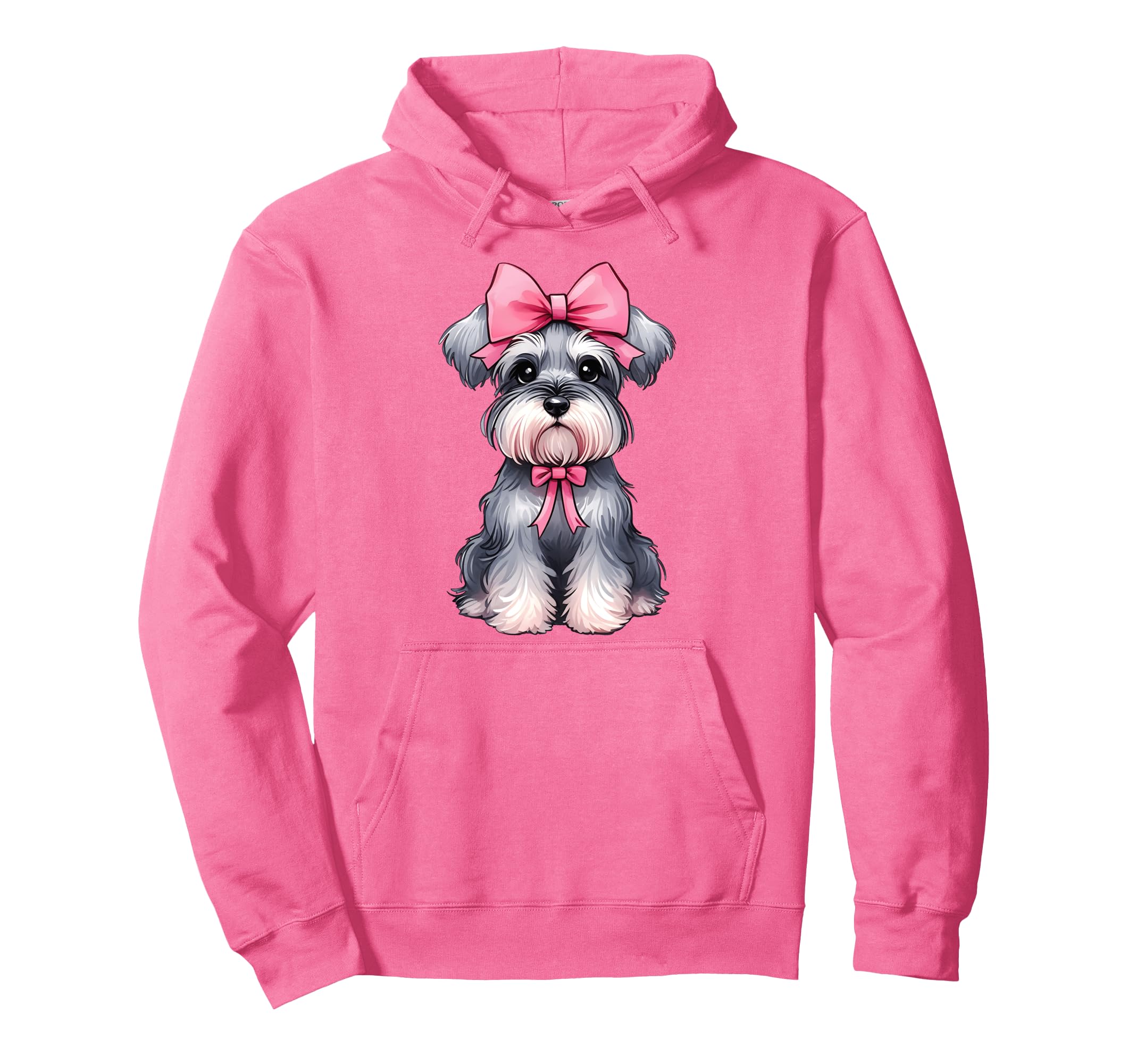 

Coquette Ribbon Schnauzer Dog Mom Pink Ribbon Cute Day Hoodie Mother s розовый