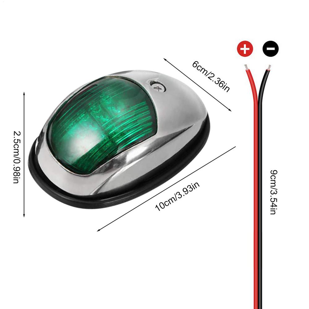 Båtnavigeringsljus LED Båt Yacht Segling Signal Varningsljus Signalbelysning Vattentäta Elektriska Tillbehör