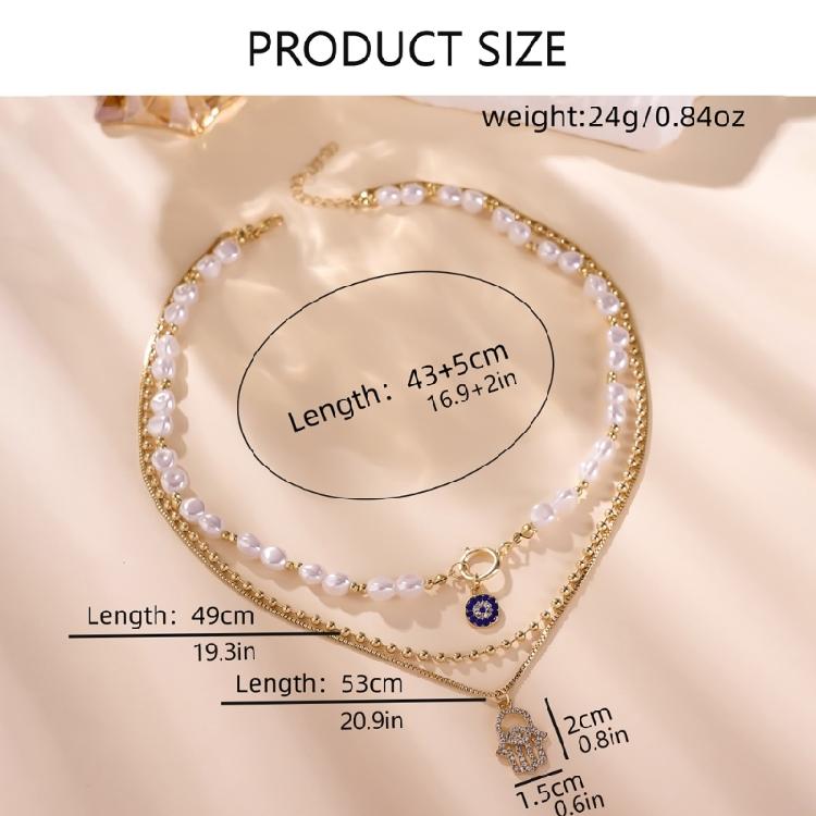 Fashionable Necklace Multiple Layer Necklace Elegant Party Necklace Alloy Texture Trendy Fashion Jewelry for Daily Party