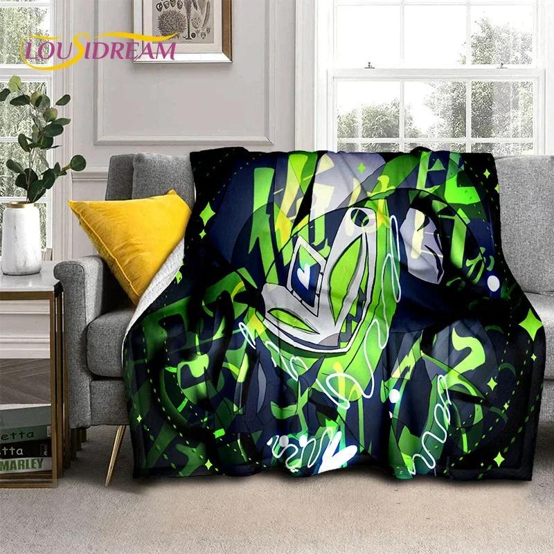 3D H-Helluva Boss Blitzo H-Hazbin Hotel Cartoon Blanket,Soft Throw Blanket for Home Bedroom Bed Sofa Picnic Office Cover Blanket