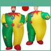 Lebhaftes aufblasbares Clown-Cosplay-Kostüm für Erwachsene für unvergessliche Halloween-Partys