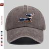 pc Cute Dachshund And Daisy Print Pattern Baseball Cap Casual Accessory Golf Hat Home Leisure Decor Hat Comfortable Lightwei