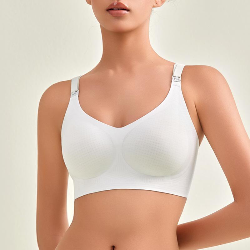 Breathable Seamless Anti-Engorgement Nursing Bra