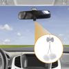 Partuto 1pcs Artificial Crystal Bow Mink Hair Car Rear View