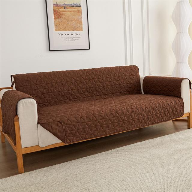Solid Color Sofa Cover High Quality Non -Slip Sofa Armchair Cover Washable Couch Slipcovers Kids Dog Pet Sofa Mat