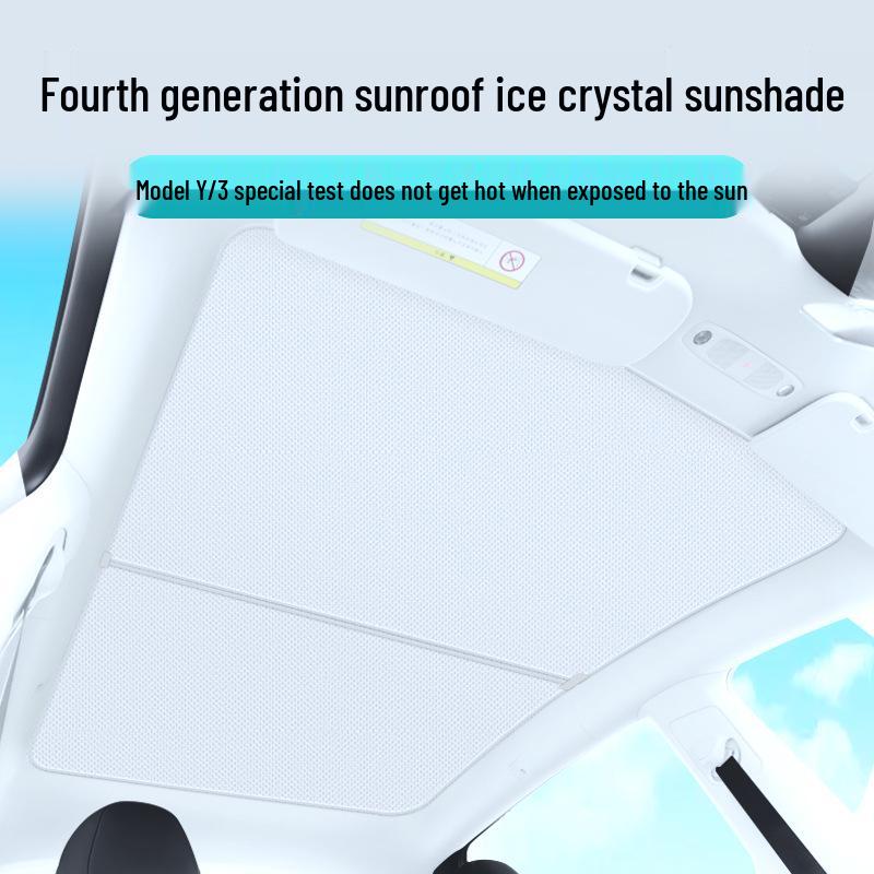 XPeng P7 P5 G3 Sunroof Sunshade: Ice Crystal Curtain for Heat Insulation & Sun Protection