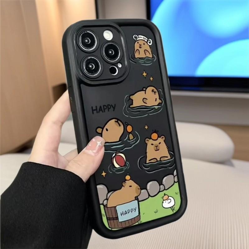 Cute Capybara Apple 17 Promax iPhone Case - iPhone 16 Japan Korea Europe USA Style