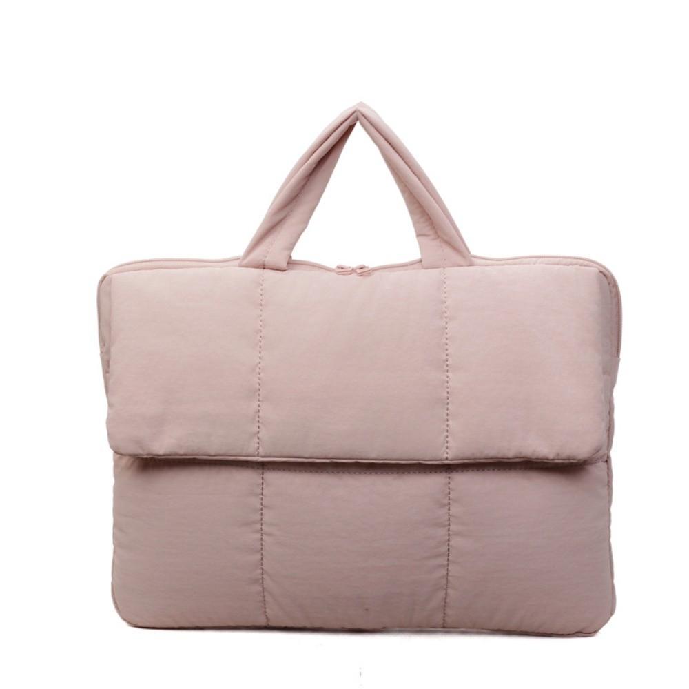 Einfache 16-Zoll-Laptoptasche Stoßfest Gepolstertes Kissen Laptopschutzhülle Leichte gesteppte Puffer-Notebook-Aufbewahrungstasche Herren Damen