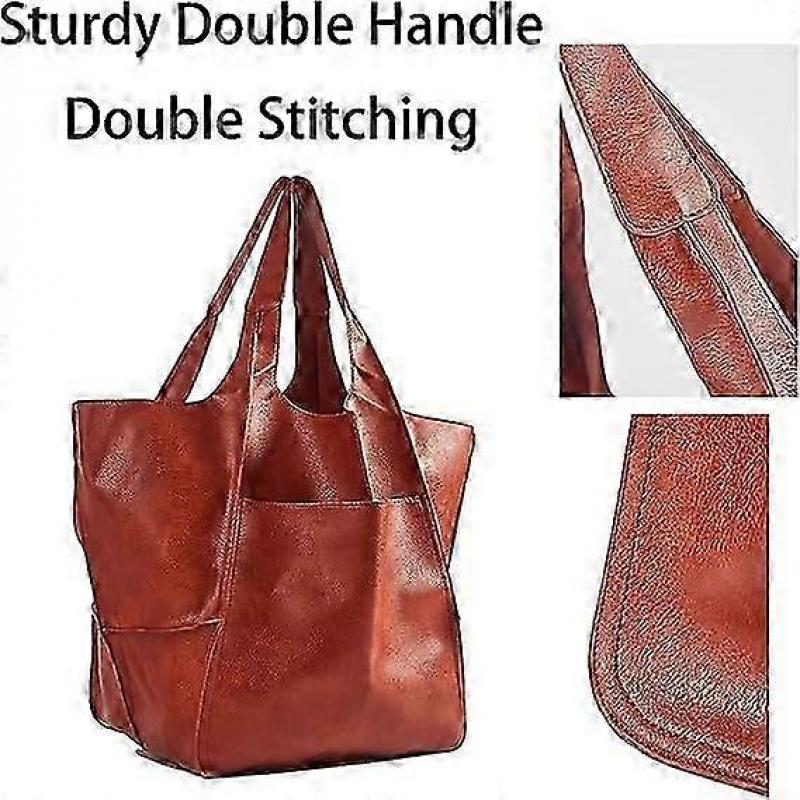 Large Tote Bags For Women,Huge Oversized Leather Tote Bag,Extra Large Capacity Bucket Purse And Handbag For Work