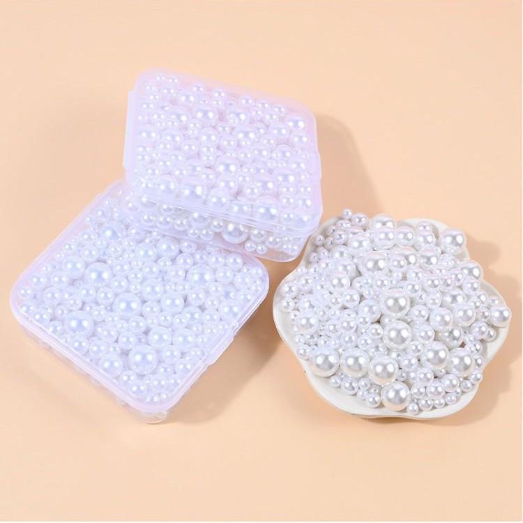 DIY High-Gloss ABS Imitation Pearl Beads for Nail Art & Phone Decor