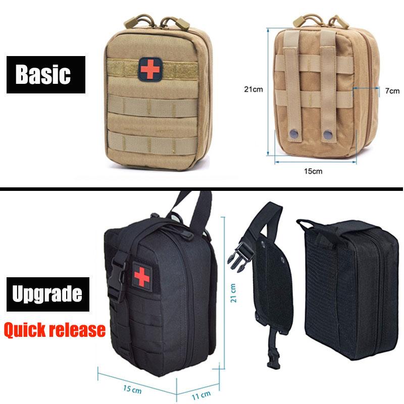 Borsa Tattica Molle In Nylon – Marsupio Porta Kit Di Pronto Soccorso Per Campeggio Ed Escursioni