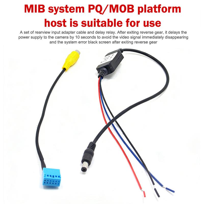1/2Pcs New Practical Cable Adapter Rvc Replace Replacement Sockets Abs Backup Direct Electronics Installation Rear View