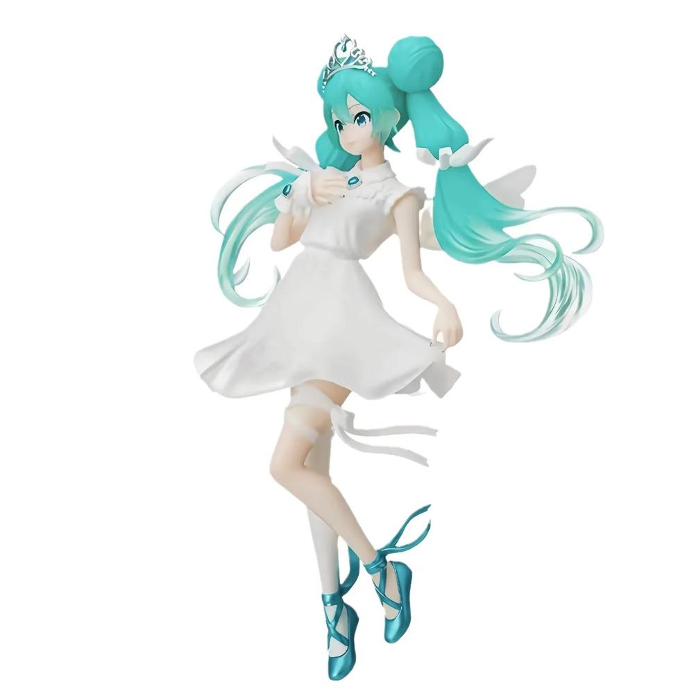 20cm Anime Hatsune Miku Figure Virtual Singer Manga Statue Figurines Model Toys Computer Desk Cake Decoration Kawaiii Toy Gift