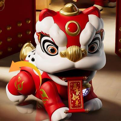 Electric Dancing Lion Walking Toy Development Body with Music and Lights Electronic Pet for
