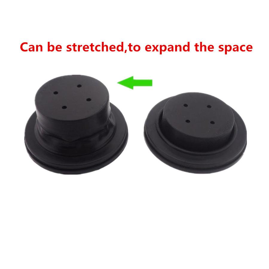 2 Pcs Black Rubber Car LED HID Headlights Retrofit Re-seal Seal Cap Dust Covers