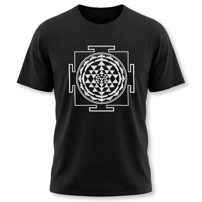 Sri Yantra Sacred Geometry T-Shirt | Hindu Chakra Meditation Symbol Tee
