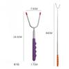 Adjustable Stainless Steel BBQ Skewers With Colored Handles For Chicken Leg Kebabs Outdoor Camping Cooking Tools