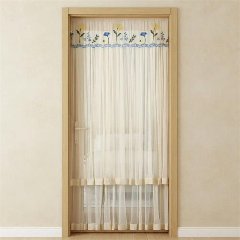 No-punch Anti-mosquito Door Mesh Curtain Summer Mosquito Proof Door Curtain Self-adhesive Mosquito Proof Net Bug Screen No Punching Door Curtain