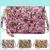 Owl Canvas Crossbody Bag With Soft Polyester Lining And Zipper**