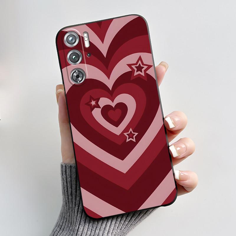 Phone Case For ZTE Nubia Red Magic Redmagic 9 9S Pro Plus 5G Case Cute Love Rabbit Protective Black matte TPU Soft Cover Casing