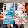Starry Sea Dolphin Adventure Case For Samsung S26 S25 S24 Ultra S23 S22 S21 FE A15 A16 A17 A35 A36 A37 A54 A55 A56 A57 5G Leather Texture Cover
