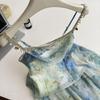 Women's Mint Green Fishtail Camisole Dress - Slim, Sexy Summer Vacation Style