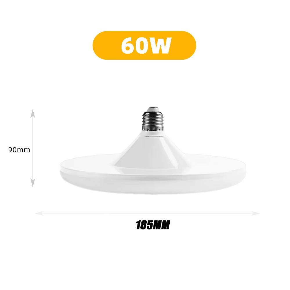 E27 Holder LED Bulb AC220V 20/30/40/60/100W White Energy Saving Lamp UFO Shape Large Light Lamp For Home Living Room Bedroom