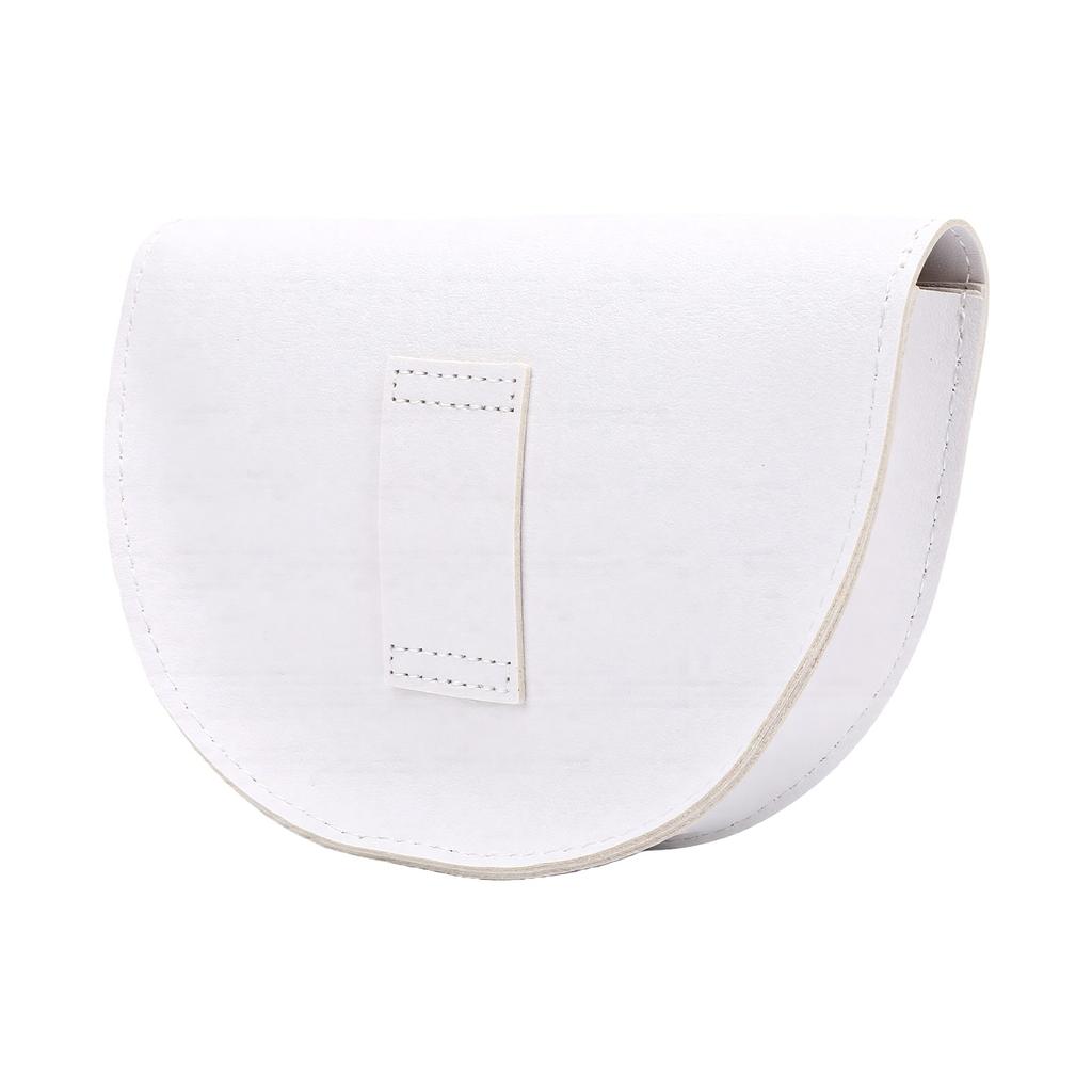 Rangefinder Waist Bag Half Moon Shaped Water Proof PU Leather Rangefinder Carrying Case with Adjustable Belt for Outdoor