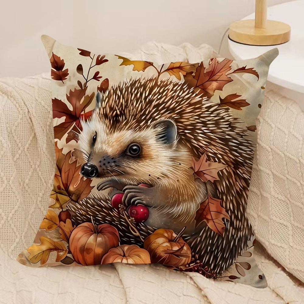 Retro Fashion Animals Cushion Cover Silky Short Plush Invisible Zipper Dustproof Sofa Pillow Case For Home Decor