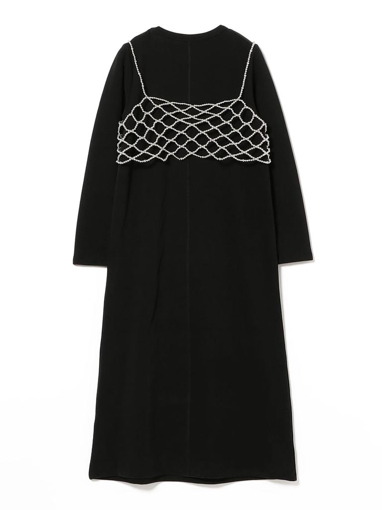 B:MING LIFE STORE by BEAMS Beaded Bustier and Dress Set, Women's, Black, One Size