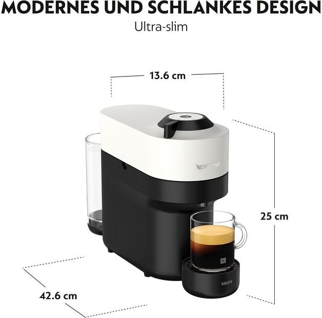Capsule Coffee Machine Krups XN 9201 Vertuo Pop Coconut White