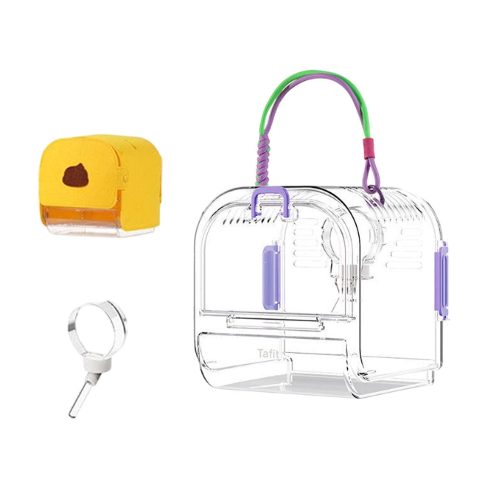 

Hamster Carrying Case Cage, Small Animal Carrying Case, Pet Clear Hamster Travel Фіолетовий