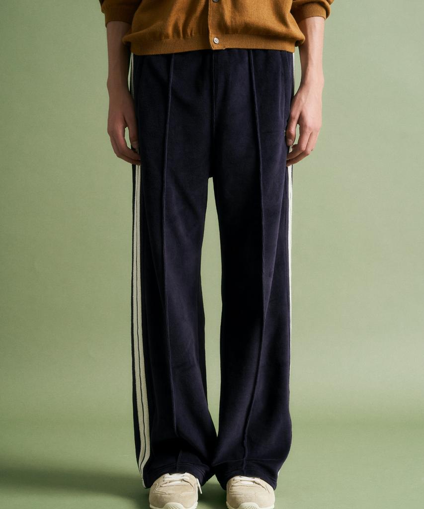 Seteo Rawton Velour Track Pants Navy
