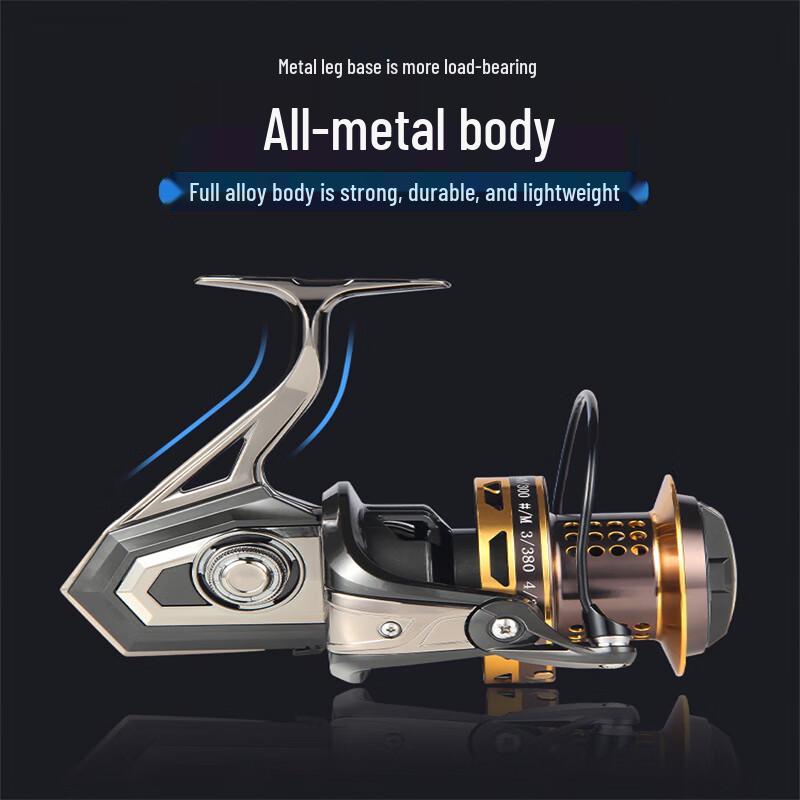 IOSN BG10000 Long Cast Spinning Fishing Reel 8000+