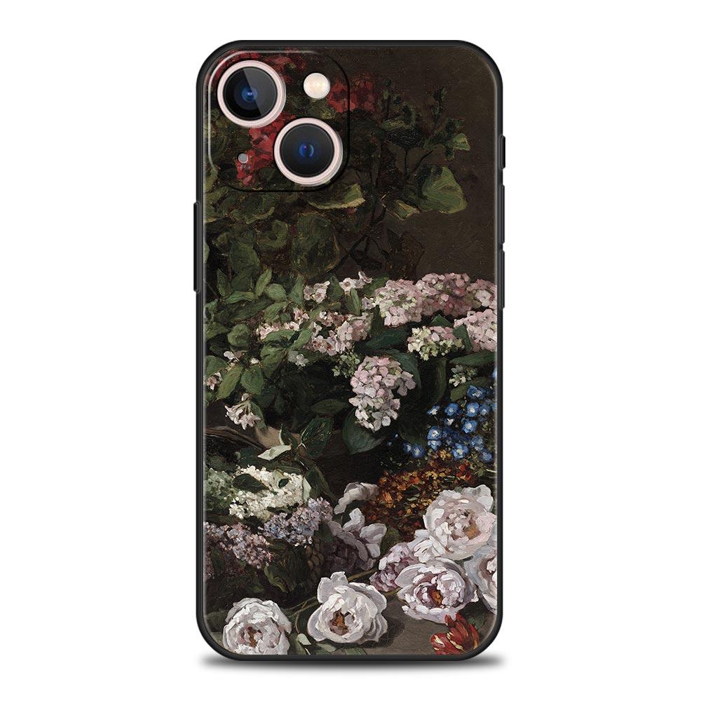 Claude Monet Impressionism Painter For iPhone 11 12 13 15 16 14 Pro Max Phone Case X XR XS 7 8 Plus SE Luxury Cover Funda