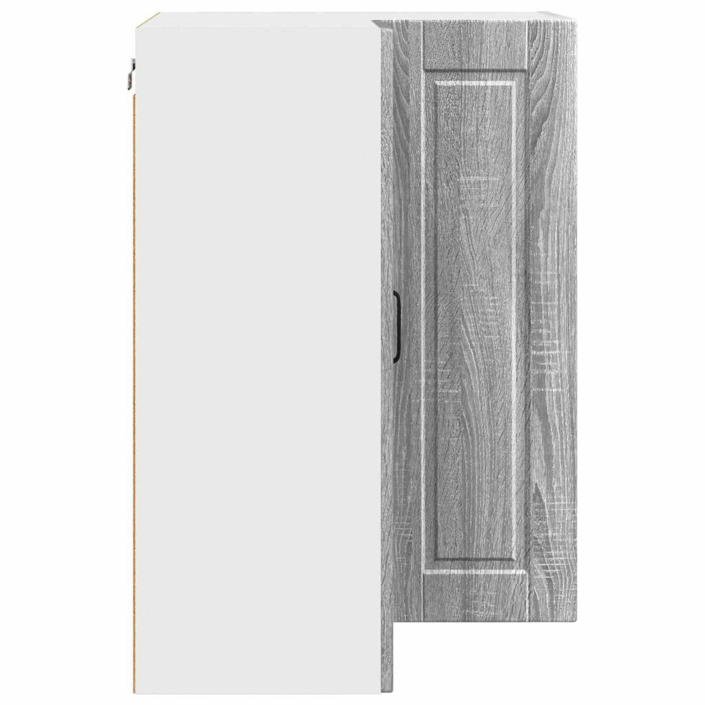 Wall Mounted Corner Cabinet PORTO Grey Sonoma 57 X 57 X 80 Cm
