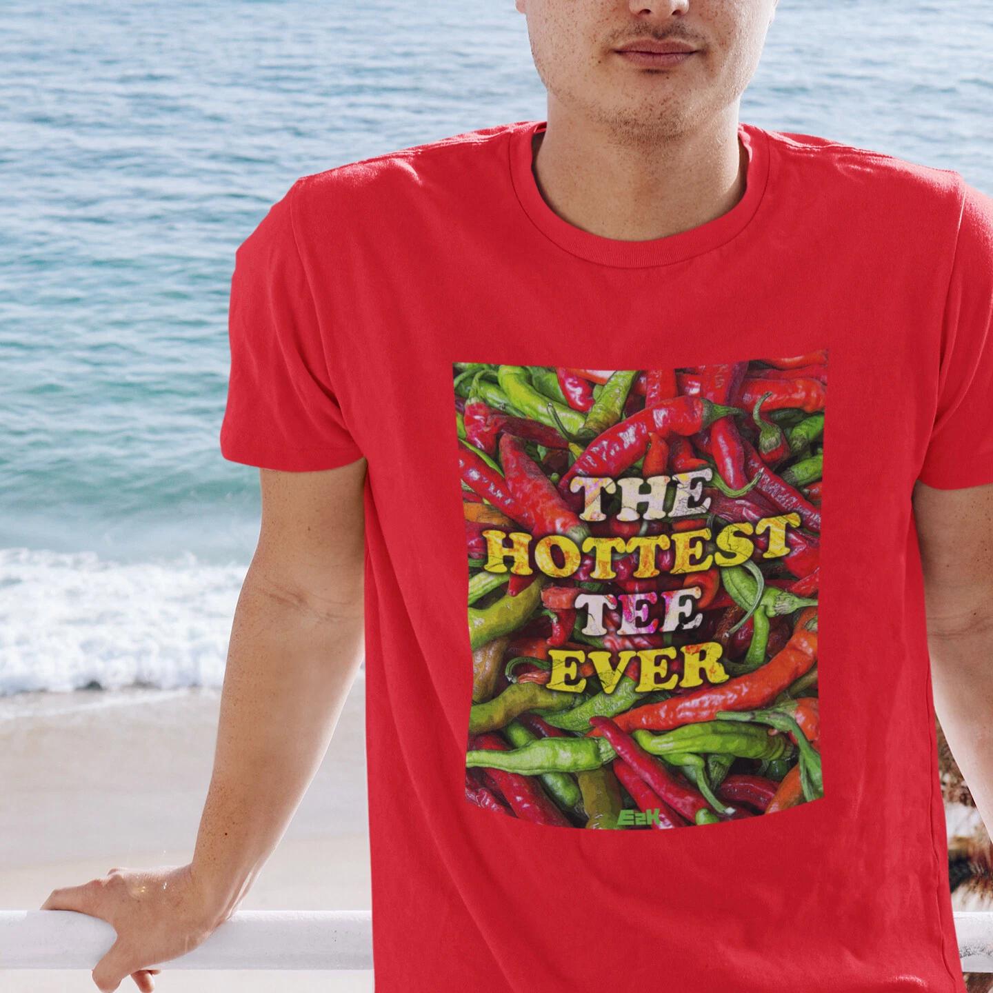 The hottest tee ever Unisex T-Shirt, pepper, chili pepper, hot pepper, peppers 4XL
