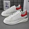 Mode im koreanischen Stil Leichte Schuhe mit dicker Sohle Weiß Individualität Frühling Unisex Modeschuhe Freizeitschuhe Fußkomfort Herren