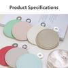 Portable Compact High Definition Makeup Mirror, Stainless Steel Leather Pocket Mirror for Daily On-the-go Touch Up