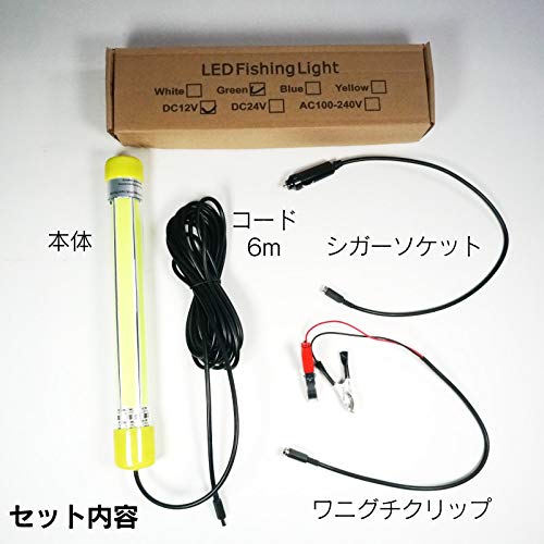 Funks Angelicht Hellgrün 60W LED Angelicht Unterwasser-Angelicht 12V
