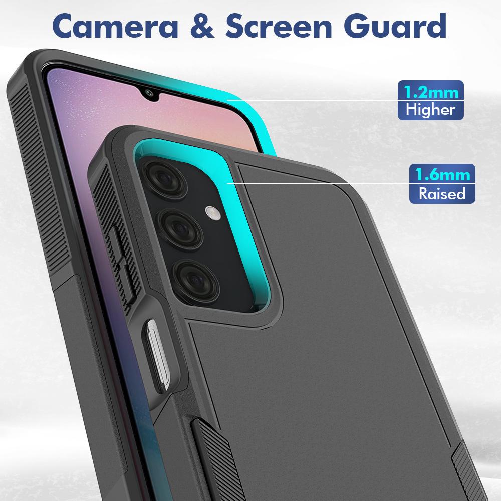 

For Samsung Galaxy A25 5G (Global) (161.0 x 76.5 x 8.3mm) Phone Case PC+TPU Shockproof Cover Black