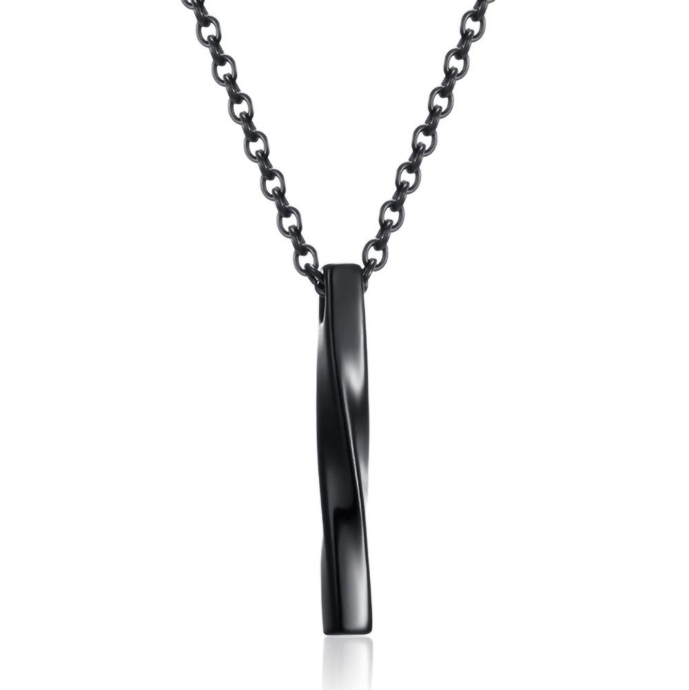 Men's Trendy Minimalist Möbius Necklace – Hip-Hop Spiral Pendant Sweater Chain