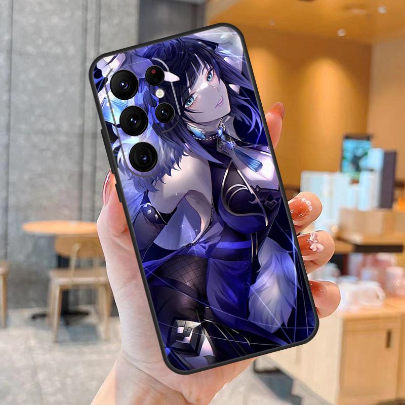 Yelan Genshin Impact Phone Case For Samsung Galaxy S25 S23 S22 S21 S20 S24 Ultra S9 S10 Plus S25 FE Back Cover