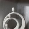 Ceramic Handicraft A Family of Three Abstract Family Sculpture Circular Geometric Ornaments Home Decoration Accessories