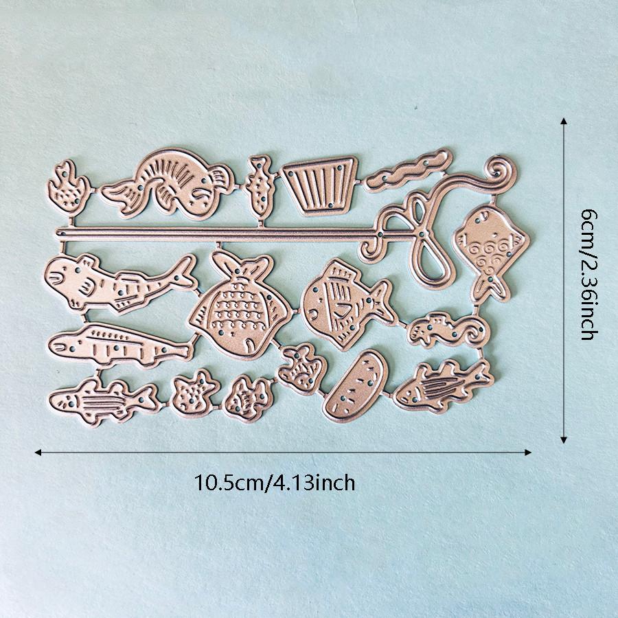 Ocean Fish Shell Metal Cutting Dies Stencil for DIY Scrapbooking Photo Album Embossing Paper Cards Crafts Diecuts